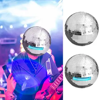 Disco Ball Sisakok férfiak Kalap diszkó előadás Modell Bálterem tánc fejfedő énekes színpadi show Party Disco dekorációk kellékek