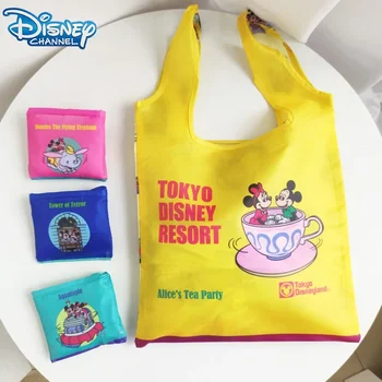 Disney Mickey összecsukható táskák rajzfilm anime figura hordozható ökotáska szupermarket bevásárlótáska party táska csomagoló táskák
