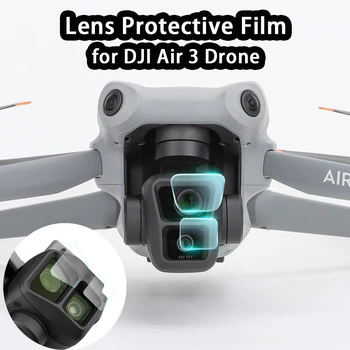 DJI Air 3 lencsevédő filmhez Drone edzett üveg karcálló kamera lencse képernyővédő fólia karcálló készlet DJI Air3-hoz