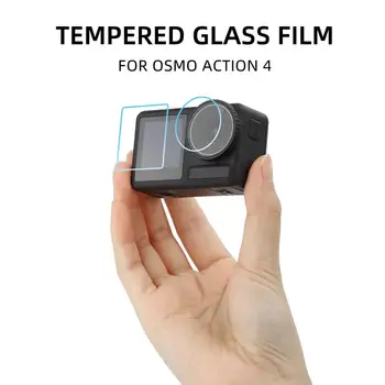  edzett film a kamera képernyőjéhez Lencse karcálló kamera lencsevédő Edzett üveg képernyővédő fólia az Osmo Action 4-hez