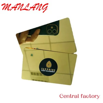Egyéni protokoll 14443 RFID etal irror Gold N 215 kártya