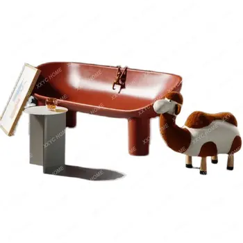 Elefántláb háromüléses kanapé háttámla dupla modern minimalista kanapé
