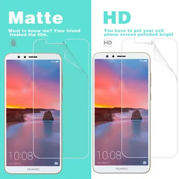 előlapi HD átlátszó fényes film Huawei Mate 2 7 8 10 Pro Mini SE Nova matt tükröződésmentes filmborítás tisztítóeszközökkel