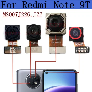 eredeti első hátsó kamera Xiaomi Redmi Note 9T M2007J22G, J22 elülső szelfi hátsó fő ultraszéles makrómélységű kameramodulhoz