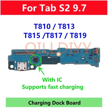  eredeti USB töltő töltő port Load Board hátsó csatlakozó Flex Samsung Galaxy Tab S2 9.7 T810 T813 T815 T817 T819 készülékhez