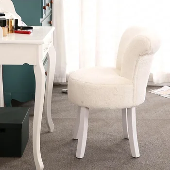Európai öltözködési szék Hátsó sminkszék Körömasztal hálószoba cipőpad smink fotel hintaszék Moder nappali székek