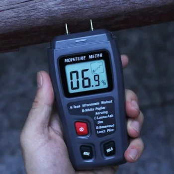 fa digitális nedvesség kéttűs kijelző detektor teszter mérő mérő 0 ~ 99.9%