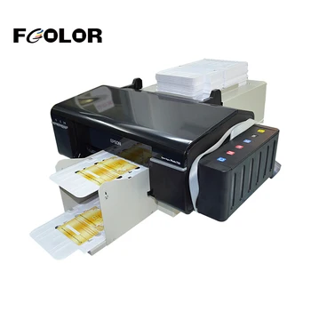 FCOLOR L800 tintasugaras PVC kártya nyomtató Egyoldalas Plasti azonosító kártya nyomtató Digitális névjegykártya nyomtató