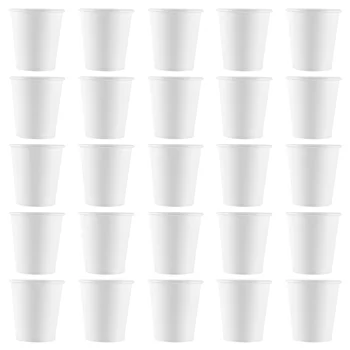 Fehér papírpoharak, kis eldobható fürdőszoba, eszpresszó, szájvíz pohár adagoló, eldobható poharak, (100 csomag) 3Oz