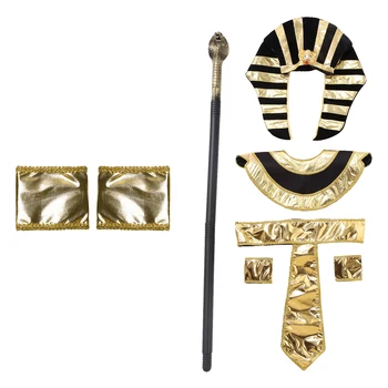 Felnőtt Halloween Ókori egyiptomi király Fáraó jelmezek Díszes ruha kiegészítő cosplay Kleopátra ókori római királynő party kellékek