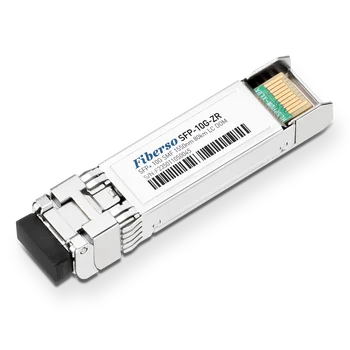 Fiberso SFP+ 10G modul ZR 80km 1550nm Cisco Huawei-kompatibilis Duplex LC SM száloptikai adó-vevőkkel