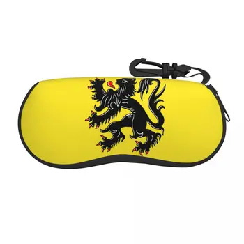 Flandria zászlaja Szemüvegtok Humor Grafikus szemüvegtáska Egyedi kulcstok