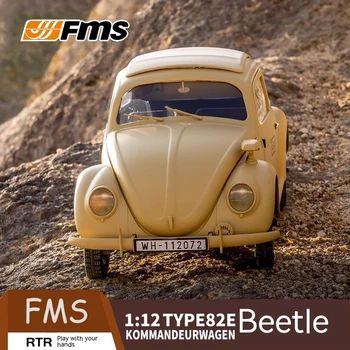 Fms1:12 Beetle Classic négykerék-meghajtás Változtatható sebességű szimuláció Elektromos Rc távirányító Autó modell Játékautó ajándék fiúknak