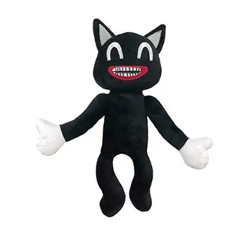 Forró rajzfilm macska plüss játék anime fekete plüssállatok baba horror peluches játékok karácsony gyermek születésnapi ajándék gyors szállítás