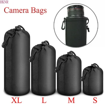 Fényképezőgép lencsetáska tasak tok vízálló Canon Lens Nikon Sony Olympus Fuji DSLR fényképészeti kiegészítők válltáska hátizsák