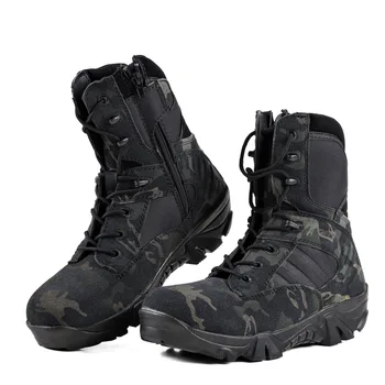 Férfi csizma 2023 Új katonai harci cipő férfiaknak Kültéri sport Hegymászás Sífutás Férfi cipők Sapatos Masculinos