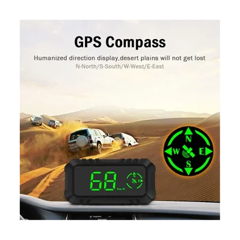 G7 univerzális autó HUD autó GPS Head-Up kijelző sebességvezető Lapos mérő autós kellékek