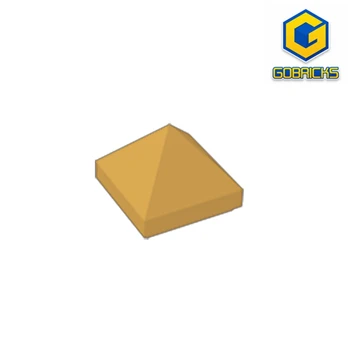 Gobricks GDS-837 45-ös lejtő 1 x 1 x 2/3 négyszeres domború piramis kompatibilis a LEGO 22388 Gyerekjátékok