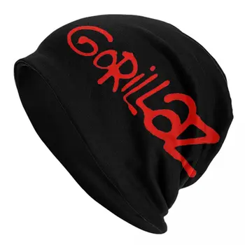 Gorillaz Skullies Beanies Hat Cool Men Women Outdoor Cap Warm Head Wrap Motorháztető Kalapok