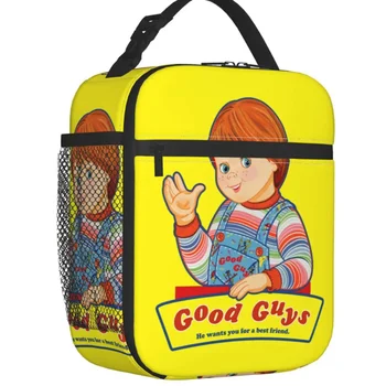 Gyerekjáték Jó fiúk szigetelt uzsonnás táskák nőknek Chucky hordozható hőhűtő Bento Box School