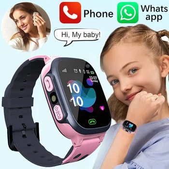  Gyermek intelligens óra SIM-kártya Anti-elveszett órák Hívjon gyerekeket Fiúk Lányok GPS vízálló okosóra óra helymeghatározó Gyermek