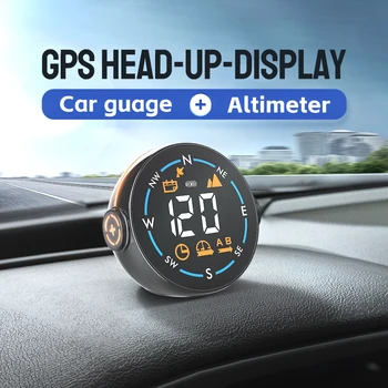 H600G Autó HUD Head-Up kijelző GPS SPEEDOMÉTER sebességtúllépésre figyelmeztető lámpa Magasságmérő Minden autóhoz alkalmas Sebességmérő autóhoz