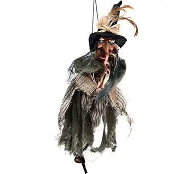 Halloween Boszorkány dekoráció Horror medál Izzó tréfa kellékek Elektromos játékok Kísértetjárta ház Bár Klub Otthoni Fesztivál dekoráció