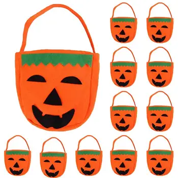Halloween gyerekek trükk vagy csemege Party cukorka táskák tök kézitáska Nem szőtt Halloween cukorka táska Halloween fesztivál ajándék