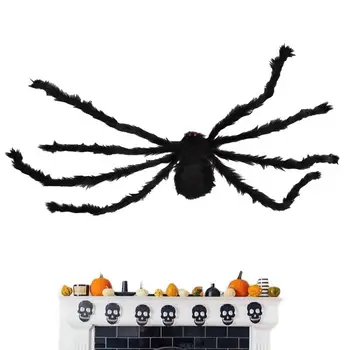Halloween pók dekorációk Pókháló óriás ijesztő kellékek Halloweenre Ijesztő hamis hatalmas pókkellékek ijesztő pók kellékek