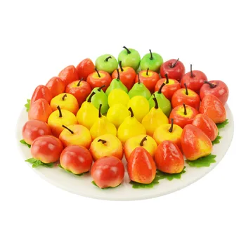 Hamis gyümölcsdekorációs kellékek szimulációja kis zöldségkészlethez habtrombita gyümölcs modell mini gyümölcs