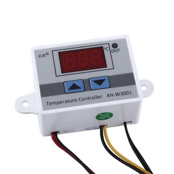 HFES 2X 12V digitális LED hőmérséklet-szabályozó termosztát vezérlőkapcsoló