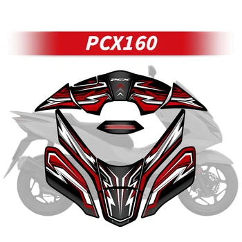 HONDA PCX 160 motorkerékpárhoz Gáztartály dekoráció Védő matrica készletek Üzemanyagtartály kopásgátló és csúszásgátló matricák