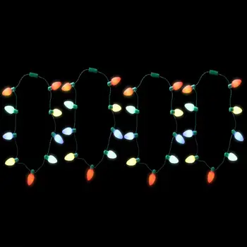 Hordható ünnepi újévi LED újdonság otthonra Karácsonyi parti Szívesség LED lámpák Karácsonyi díszek Karácsonyi izzó nyaklánc