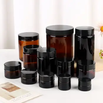 Hordozható barna palack Split palack Utazás újratölthető kiegészítők Krémes dobozok Újratölthető palack Osztott palack