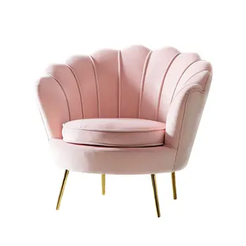 Hot Sale Nagykereskedelem Kiváló minőségű modern nappali Puha szövet Szabadidő szék Kanapé bársony székek