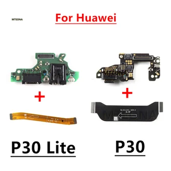Huawei P30 / P30 Lite készülékhez USB töltő port csatlakozó Dokkoló csatlakozó Dugós kártya Töltőkártya alaplap LCD kijelző Rugalmas