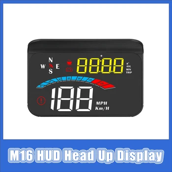 HUD Head-up kijelző GPS digitális sebességmérő Automatikus üzemanyag-fogyasztás autó intelligens mérőműszer sebességriasztással minden autó számára Projektor