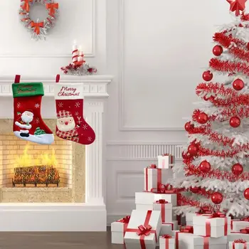 Hóember Karácsonyi Harisnya Újévi Mikulás Szövet Karácsonyi zokni Rajzfilm ajándéktáska Kezdőlap Noel dekoráció