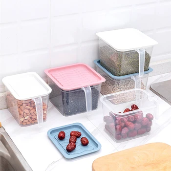  Hűtőszekrény rendszerező Élelmiszertároló tartály fedéllel Műanyag frissen tartó doboz hűtőszekrény Újrafelhasználható tároló konyhai eszközhöz