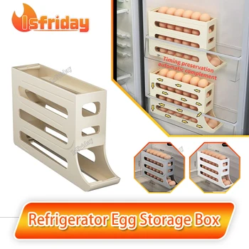 Hűtőszekrény Tojás tároló doboz Konyha Tojásdoboz tároló tojásdoboz Nagy kapacitású dedikált tojásdoboz Tojáshengerlő tojás tároló doboz