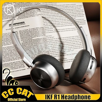 iKF R1 fejhallgató retro Bluetooth vezeték nélküli fejhallgató könnyű kialakítású fejhallgató HiFi hangminőség IPX5 fém design fejhallgató