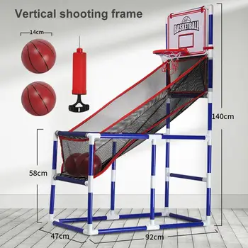 Ingyenes lyuk nélküli kosárlabda tábla Egyszerű összeszerelés Shooting Frame Gyermek kosárlabda lövöldözős gép Beltéri és kültéri lövészet