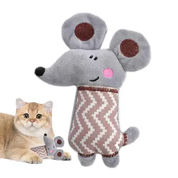 Interaktív macskamenta plüss játékok fogtisztító rágójátékok macskáknak Újrafelhasználható macskamentával töltött rajzfilm macska fogzási rágójáték kicsinek