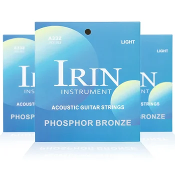 IRIN A332 Akusztikus gitárhúrok Foszfor bronz népi gitárhúr Magas szénacél maghuzal Gitár alkatrészek és kiegészítők