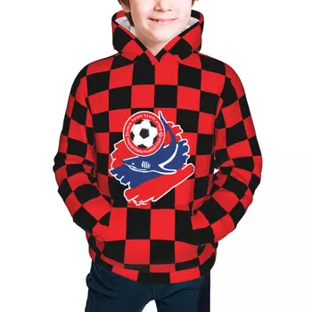 Israel Hapoel Haifa FC gyermek pulóver kapucnis pulóver ifjúsági pulóver puha pulóver alkalmi kapucnis pulóver