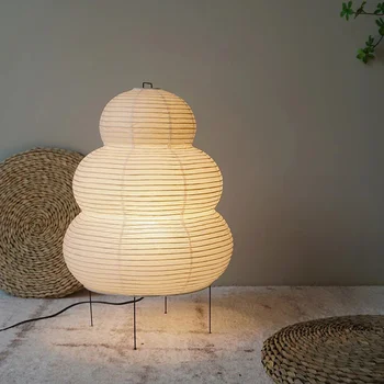 Japán stílusú állvány asztali lámpa rizspapír asztali lámpa Otthoni dekorációs lámpák kreatív nappali tanulmány hálószoba lámpa E27 otthoni lámpák