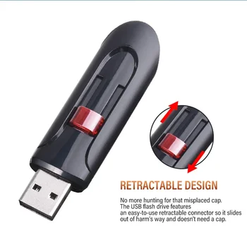 JASTER Műanyag Memory Stick 128GB Mini Pen Drive 64GB hordozható USB Stick 32GB vízálló U lemez 16GB Fekete Külső tároló 8GB