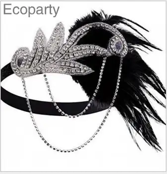 Jelmez Fejpánt Pearl Party Elefántcsont Nagy Gatsby 1920-as évek Eco Flapper műanyag Nem Márkanév