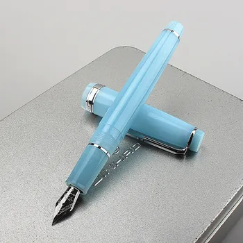 Jinhao 82 sorozatú töltőtoll akril F 0,5mm Nib iskolai irodaszerek Üzleti írótinta tollak kék