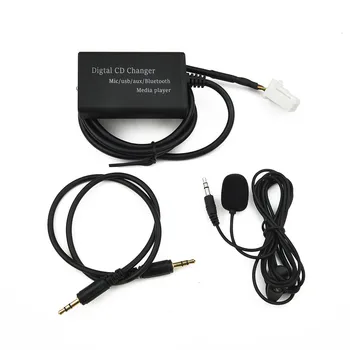  jármű Bluetooth5.0 készlet kihangosító sztereó AUX adapter interfész modul egység vezeték kábelköteg mikrofonkábel Toyota navigációs rendszerhez